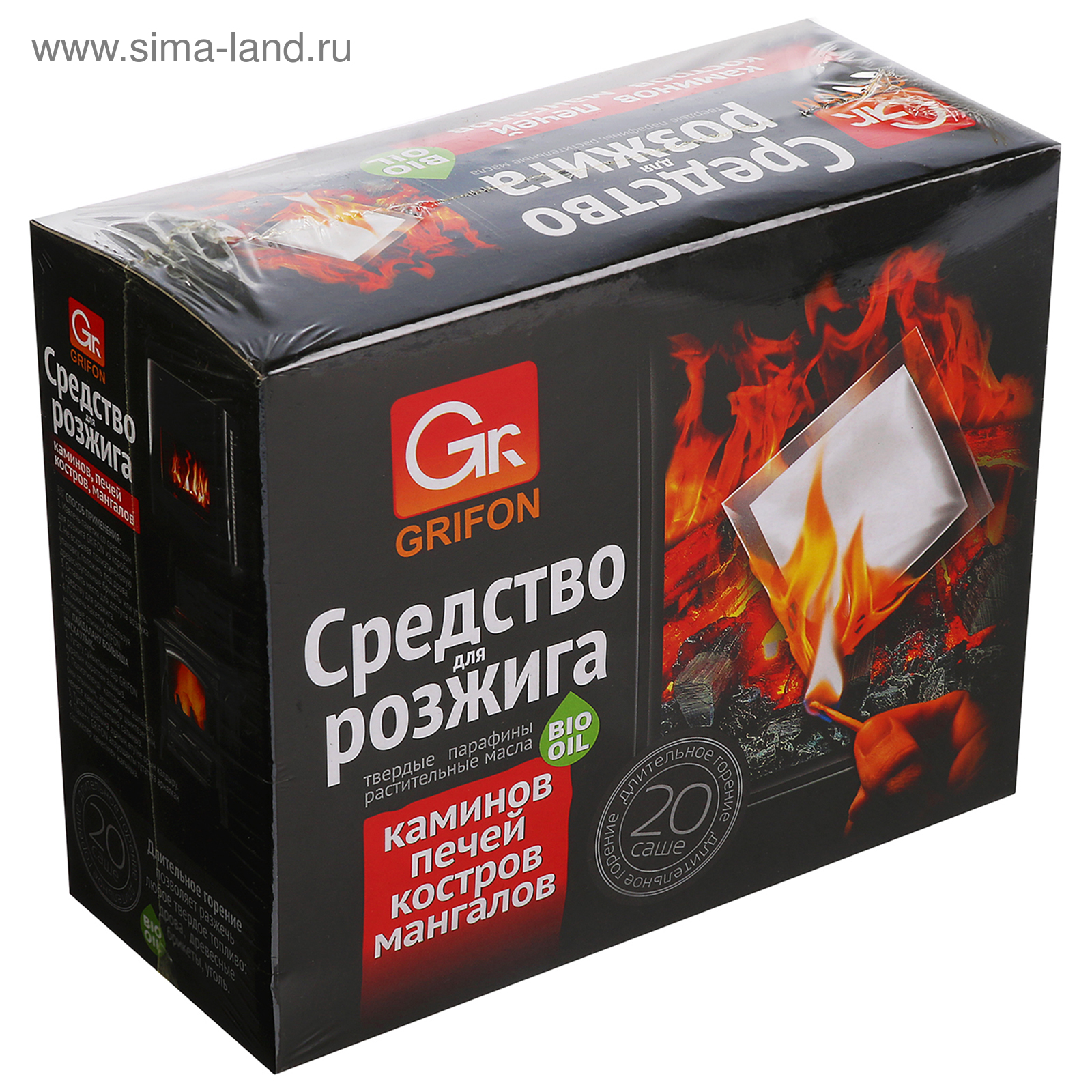Средство для розжига каминов и печей Грифон