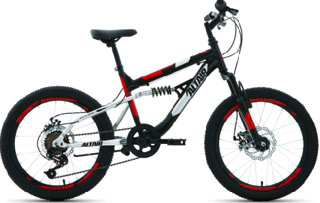 Велосипед Altair Mtb Fs 20 disc (14, Синий/красный)