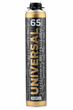 Пена монтажная проф. PROFFLEX UNIVERSAL 65л, 850 мл. всесезонная (-16°С)