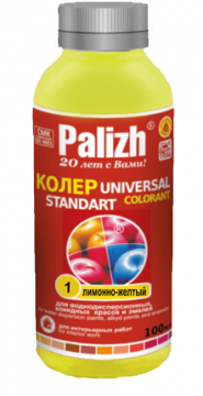 №01 Паста колер.универс. "Palizh"STANDART Лим-Желтый 0,1л