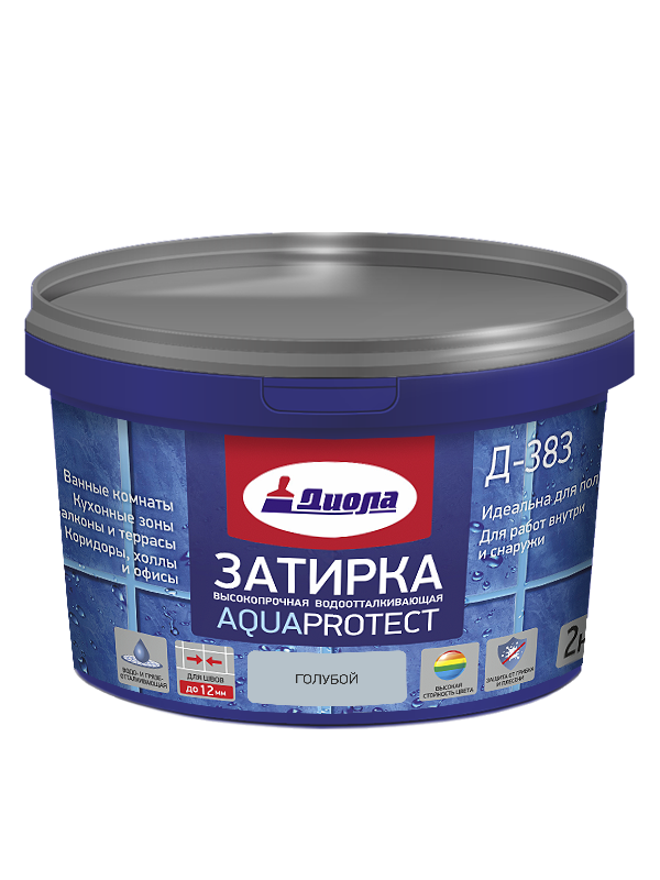 Затирка д/швов Диола 383 2кг голубая