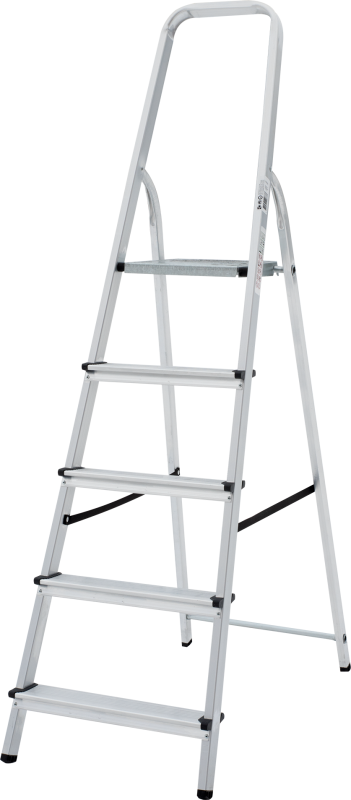 Стремянка 6 ступеней, алюминиевая (1.25м) SOLIDY //126245//KRAUSE