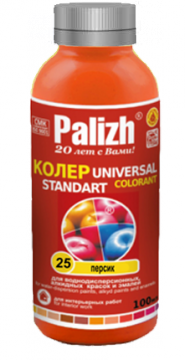 №25 Паста колер.универс. "Palizh"STANDART Персик 0,1л