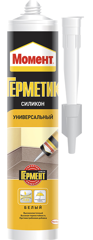 Герметик силиконовый "Момент Универсальный" прозрачный 280мл 2353936 (