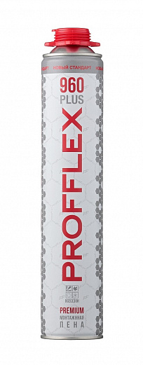 Пена монтажная проф. PROFFLEX PREMIUM PRO 960 plus, 850 мл. всесезонная (-16°С