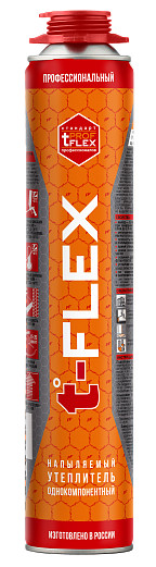 Напыляемый утеплитель T-FLEX всесезонный (до -10°C) 850мл