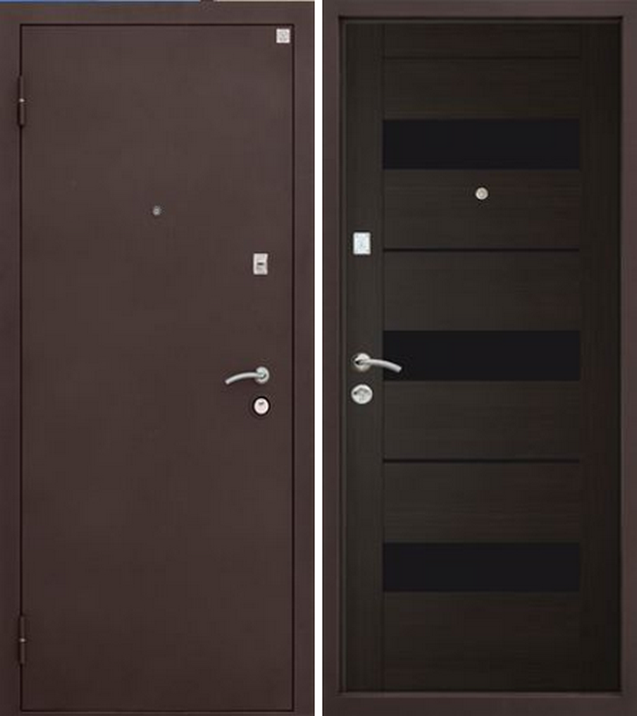 Дверь АЛМАЗ 11 NEW эксцентрик (Кипарис темный ПРАГА Шелк 960*2050 R Г3211 Г3001)