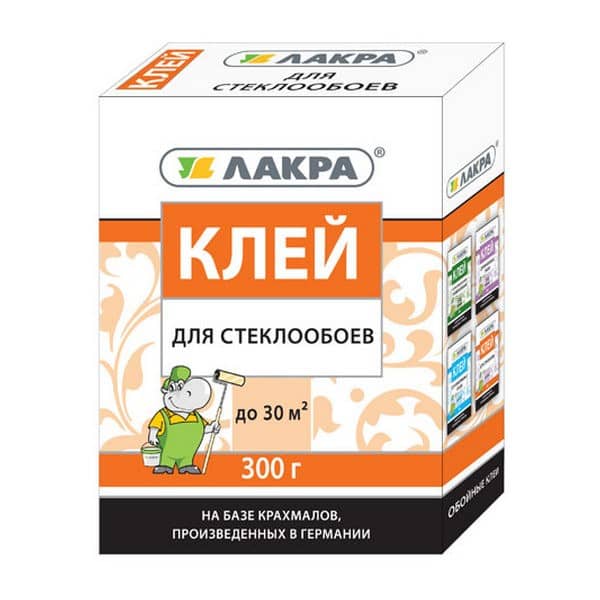 Клей Лакра для стеклообоев 300г