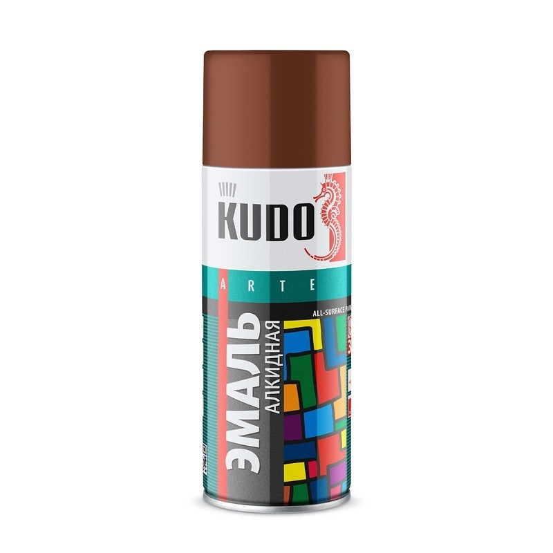 Эмаль универсальная KUDO KU-1023 какао RAL 8002 520мл