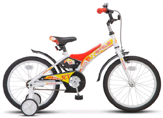 Велосипед STELS Jet 18" Z010 (10, Фиолетовый/оранж евый)
