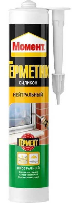 Герметик "Момент" нейтральный, прозрачный, 280 мл