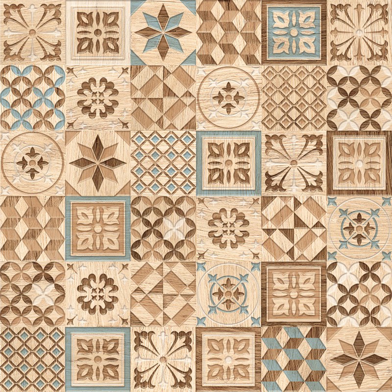Кафель для пола 400х400 Golden Tile Country wood бежев микс